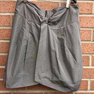 Ayres knot print grey Designer mini skirt